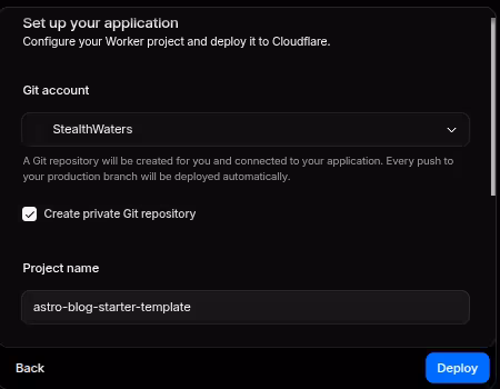 configure template